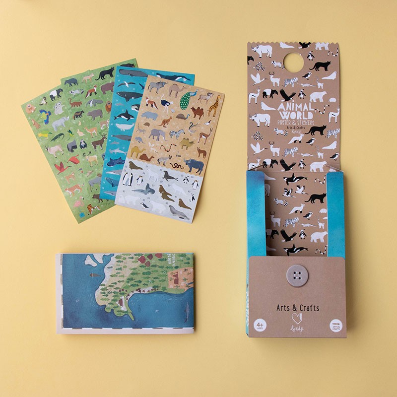 Londji Animal World Poster and Stickers Set - Image 3