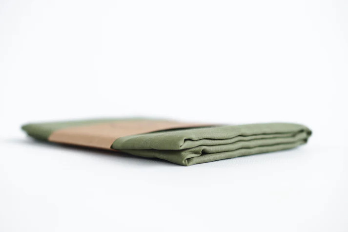 Laura's Play Cotton Olive Green 50 x 50 cm - Image 2